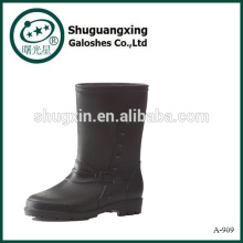 sapatos para homens botas impermeáveis ​​de PVC homens botas de chuva transparente pvc A-909